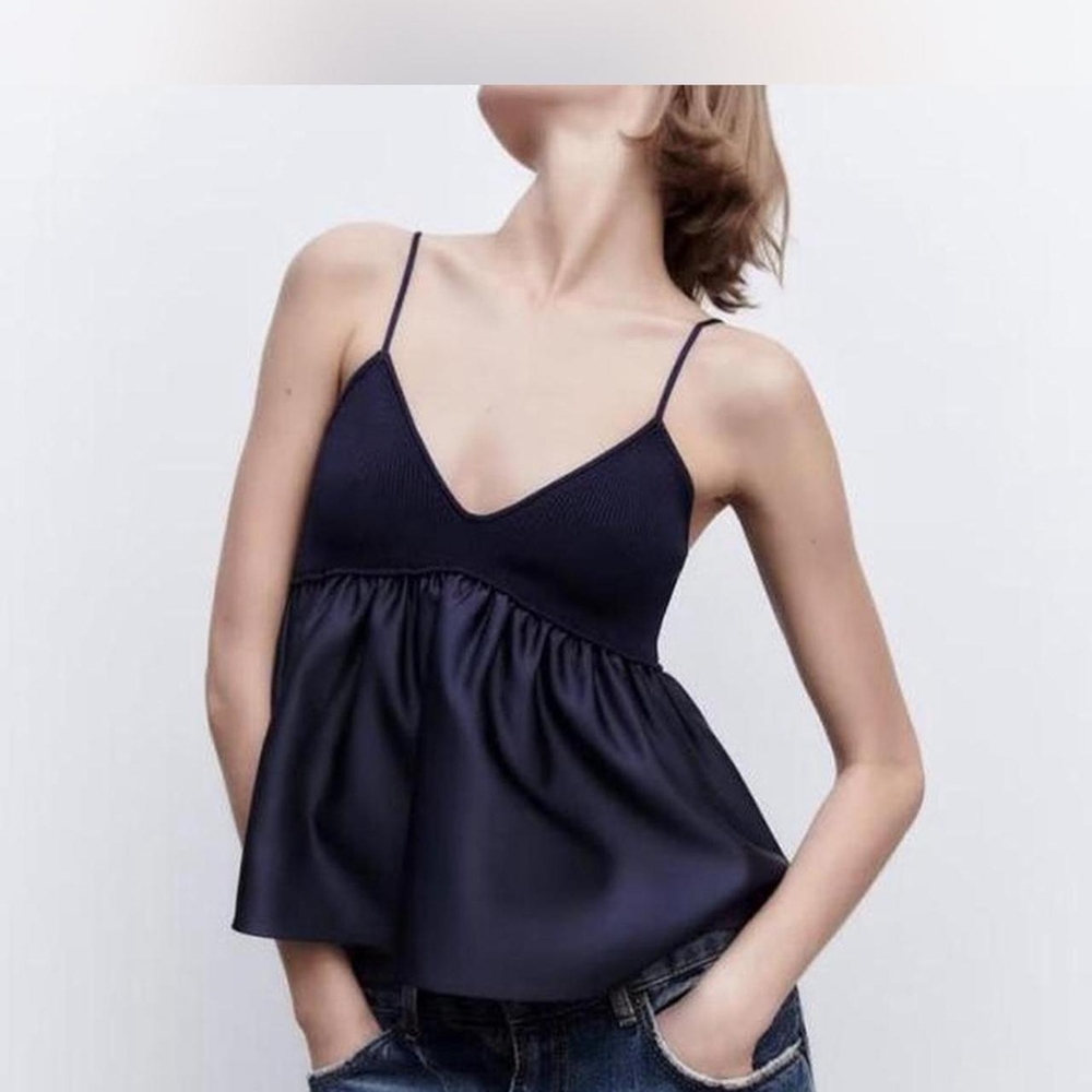 Zara Navy Camisole Top